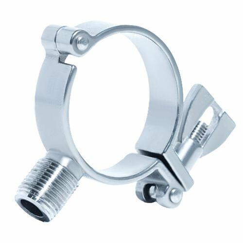 Abra�adeira Suporte A�o Inox 304 para Tubo OD sem Luva Linha Sanit�ria ACS-AS