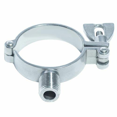 Abra�adeira Suporte A�o Inox 304 para Tubo OD sem Luva Linha Sanit�ria ACS-AS