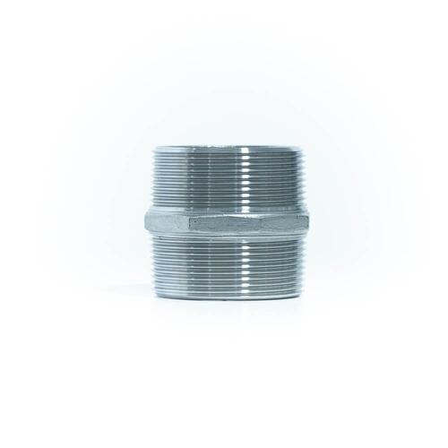 ACI-71 Niple Duplo Sextavado A�o Inox 316