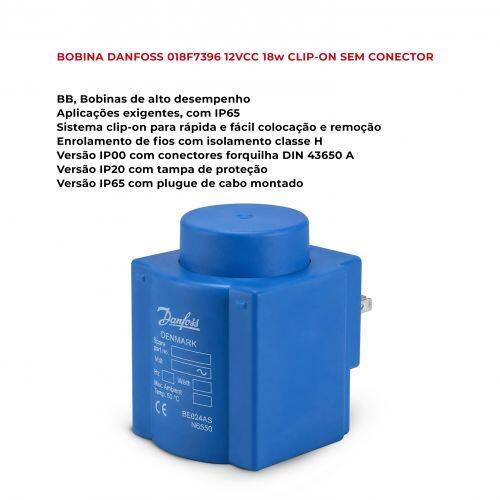 Bobina Solenoide Danfoss BB230CS 220 V 50/60 Hz Clip-On 018F7363 Original