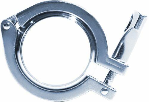 Uni�o Tri-Clamp TC Curta A�o Inox 304 para Solda Tubo OD Veda��o Buna-N ACS-UCTC
