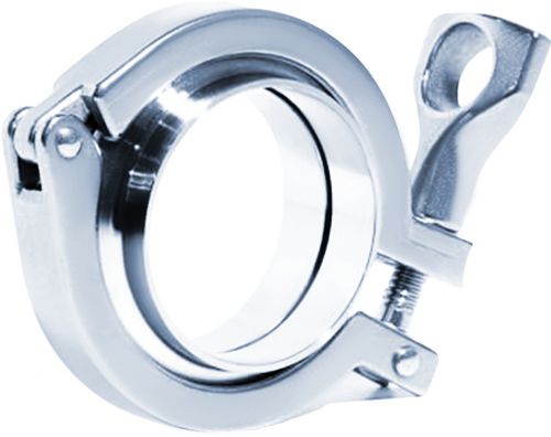 Uni�o Tri-Clamp TC Curta A�o Inox 304 para Solda Tubo OD Veda��o Buna-N ACS-UCTC