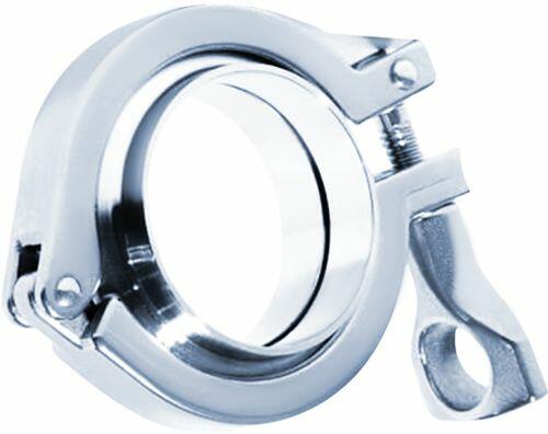 Uni�o Tri-Clamp TC Curta A�o Inox 304 para Solda Tubo OD Veda��o Buna-N ACS-UCTC