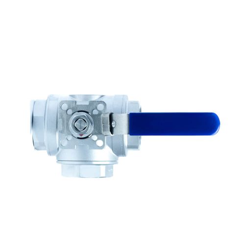 ACI-3VT V�lvula Esfera 3 VIAS "T" Veda��o PTFE PURO Total Inox 316 Rosca F�mea