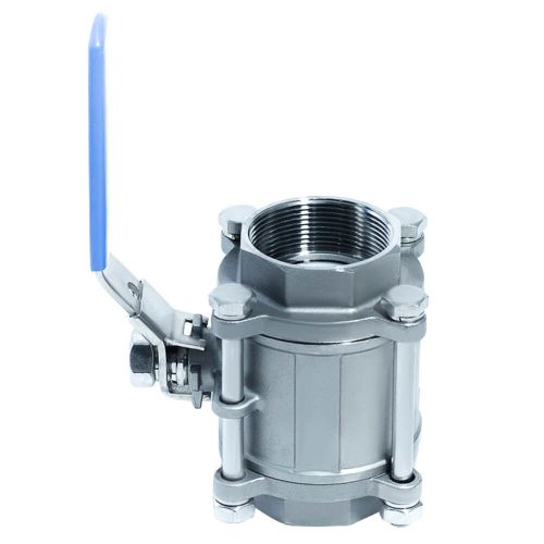 ACI-V30N V�lvula Esfera Tripartida Veda��o PTFE PURO Passagem Plena Total Inox 316 Rosca F�mea