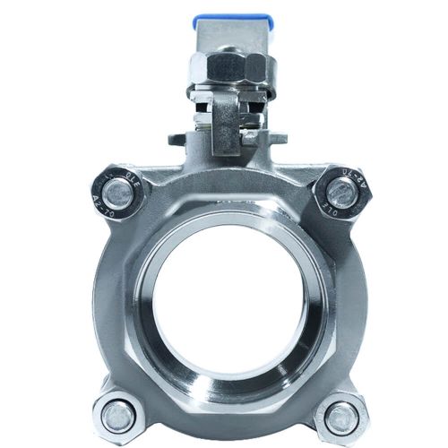 ACI-V30N V�lvula Esfera Tripartida Veda��o PTFE PURO Passagem Plena Total Inox 316 Rosca F�mea