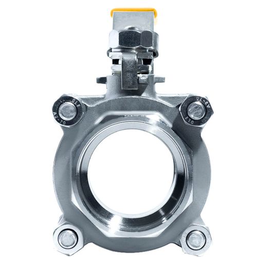 ACI-V30N V�lvula Esfera Tripartida Veda��o PTFE PURO Passagem Plena Total Inox 304 Rosca F�mea
