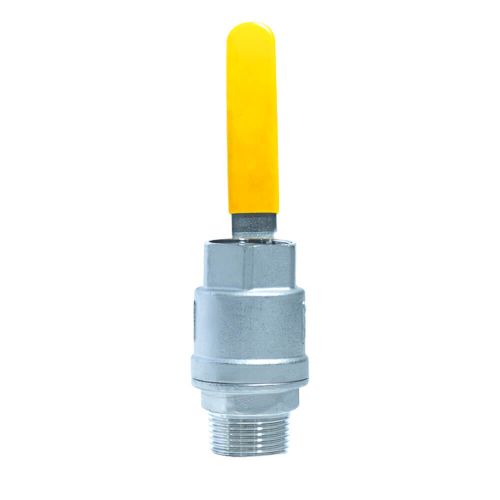 ACI-V20MF V�lvula Esfera Bipartida Veda��o PTFE PURO Passagem Plena Total Inox 304 Rosca Macho F�mea