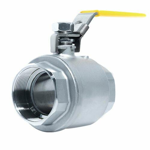 ACI-V20FF V�lvula Esfera Bipartida Veda��o PTFE PURO Passagem Plena Total Inox 304 Rosca F�mea