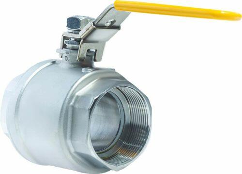 ACI-V20FF V�lvula Esfera Bipartida Veda��o PTFE PURO Passagem Plena Total Inox 304 Rosca F�mea