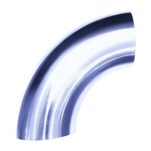 Curva 90 Graus A�o Inox 304/L para Solda Tubo OD Raio Longo Linha Sanit�ria ACS-90OD