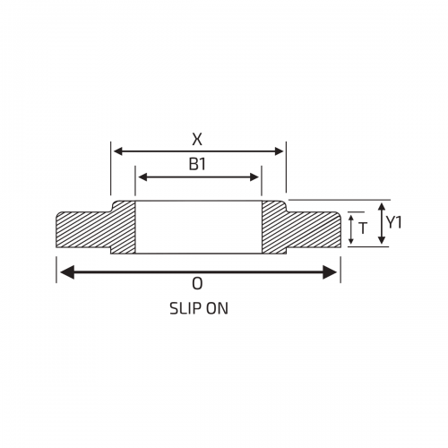 ACF-02A Flange S.O. (Slip On) A�o Inox 304L RF ANSI B16.5 150LBS