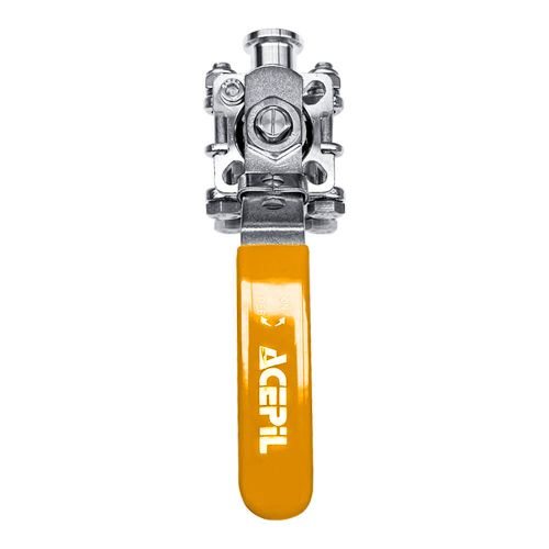 ACS-VETC-304 V�lvula Esfera Tripartida Tri-Clamp (TC) Passagem Plena 300LBS Total Inox 304