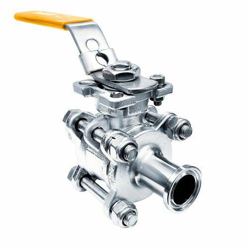 ACS-VETC-304 V�lvula Esfera Tripartida Tri-Clamp (TC) Passagem Plena 300LBS Total Inox 304