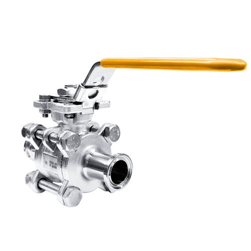 ACS-VETC-304 V�lvula Esfera Tripartida Tri-Clamp (TC) Passagem Plena 300LBS Total Inox 304