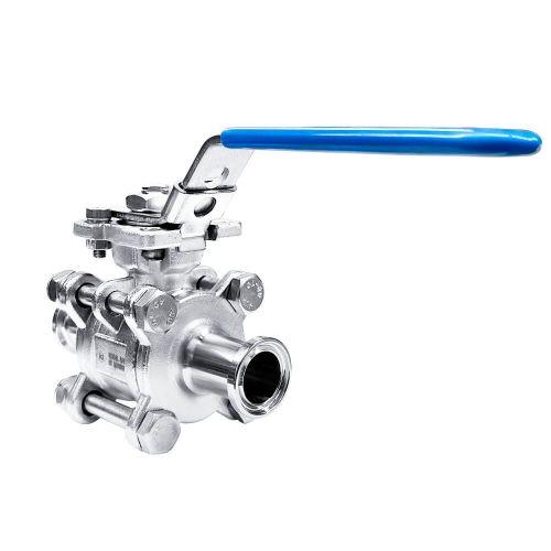 ACS-VETC V�lvula Esfera Tripartida Tri-Clamp (TC) Passagem Plena 300LBSTotal Inox 316L