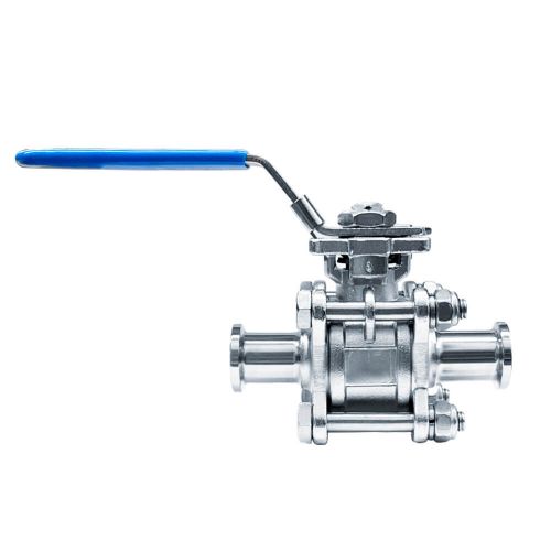 ACS-VETC V�lvula Esfera Tripartida Tri-Clamp (TC) Passagem Plena 300LBSTotal Inox 316L