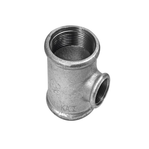 TEE de Redu��o Galvanizado 150lbs Rosca BSP