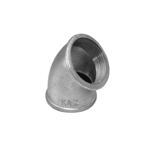Cotovelo 45 graus Galvanizado 150lbs Rosca BSP