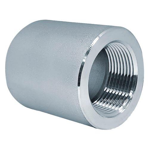 Luva Lisa A�o Inox 304/L Classe 3000 ASTM A182 Rosca NPT F�mea AC3-12B