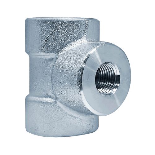 AC3-2A TEE de Redu��o F�mea/F�mea A�o Inox 316/L 3000# A182 Rosca NPT