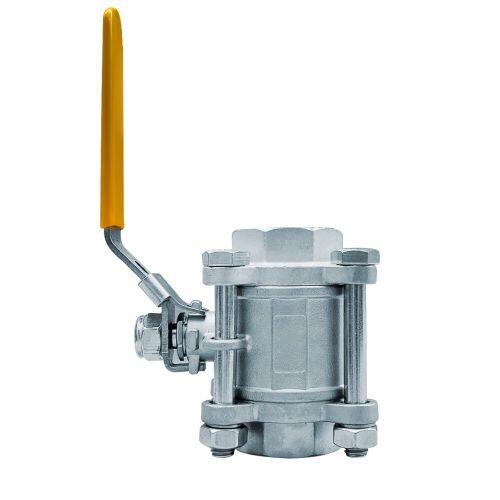 V�lvula Esfera Tripartida A�o Inox 304 Passagem Plena Veda��o CPTFE Encaixe para Solda SW ACI-V31N
