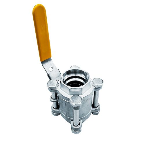 V�lvula Esfera Tripartida A�o Inox 304 Passagem Plena Veda��o CPTFE Encaixe para Solda SW ACI-V31N