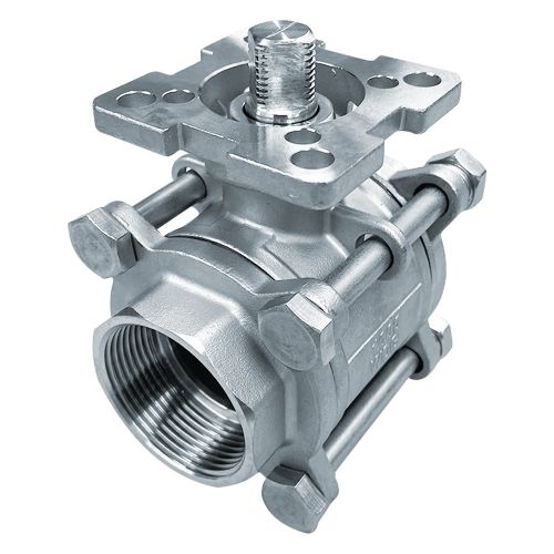 ACI-V31B V�lvula Esfera Tripartida 300# Passagem Plena CPTFE B.ISO TI304