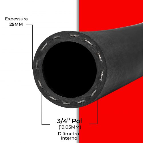 Mangueira Compressor Ar e �gua 3/4x25mm 300 Psi 50 Metros