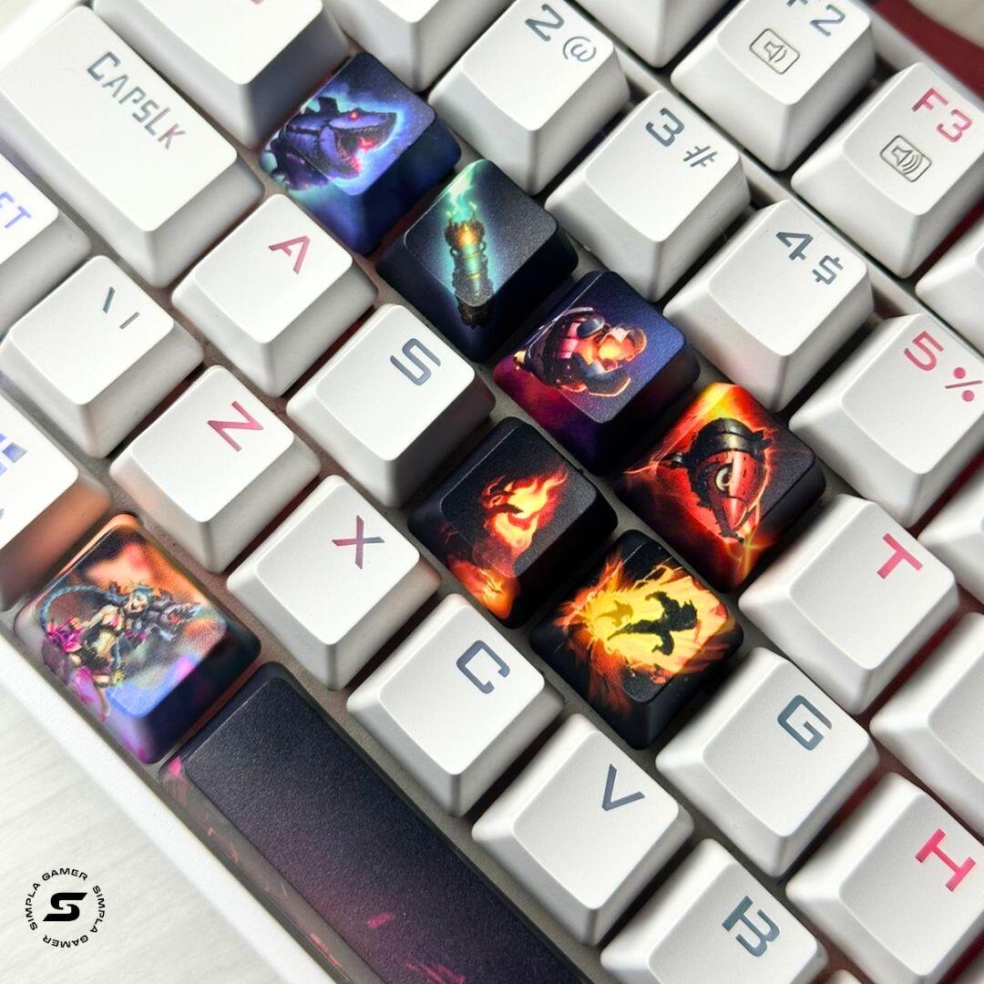 League of Legends Keycap Jinx キーキャップセット Kit Keycap Jinx