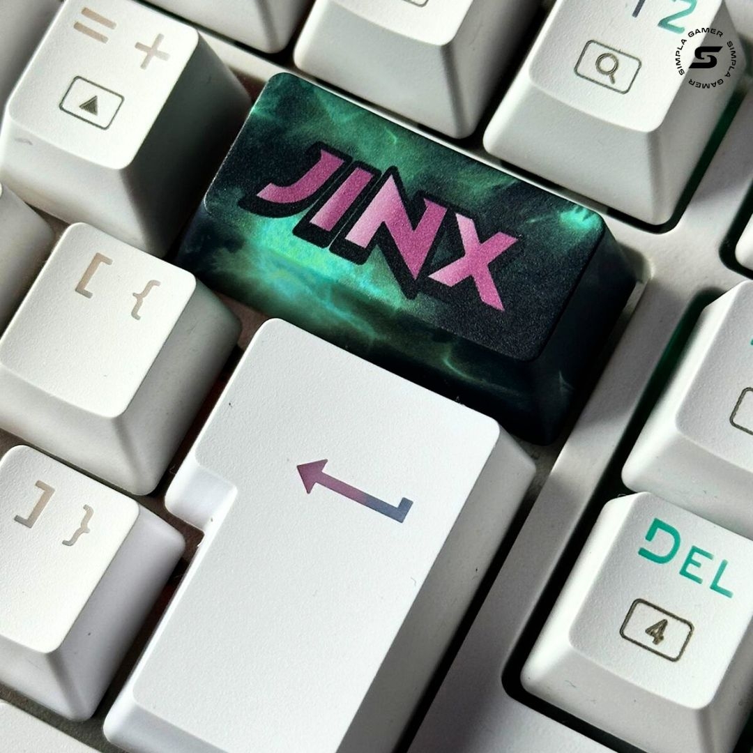 Keycaps Jinx League of Legends ? 12 Teclas Personalizadas (PBT