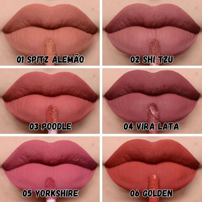 リップ★ Batom Líquido Matte Dog Loves - Vizzela