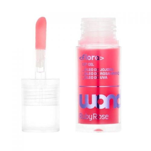 Lip Oil Flora Rise Flower Wonder Ruby Rose Lábios Hidratados