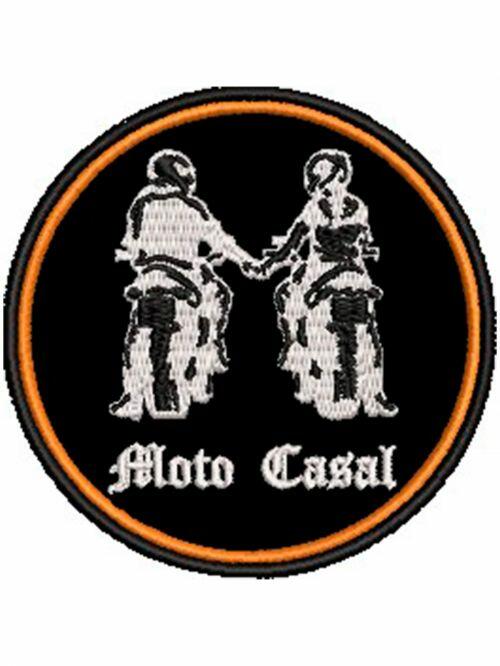 Comprar Patch Bordado Moto Casal 8x8 cm Cód.6617 - a partir de R$19,21