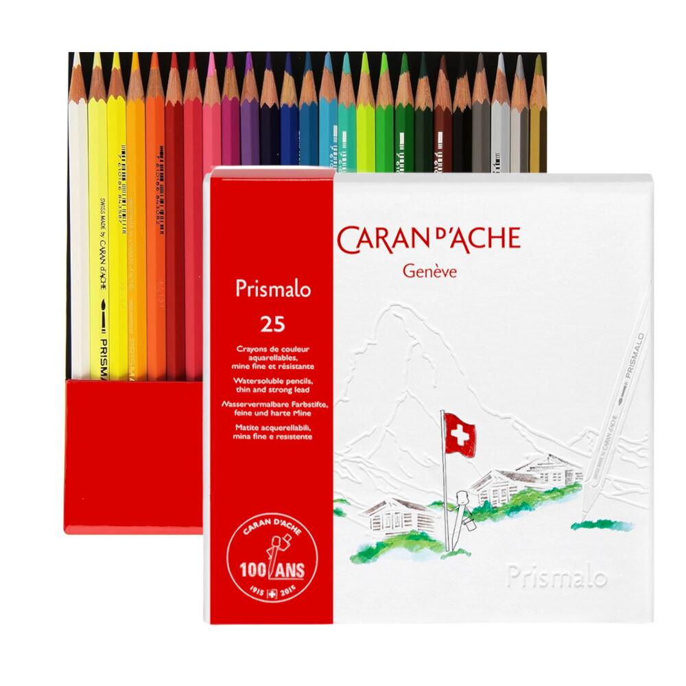 【希少】Caran d'Ache PRISMALO 水彩色鉛筆 25色 Comprar Lápis de Cor Aquarelável Caran D'ache Prismalo 25 Cores