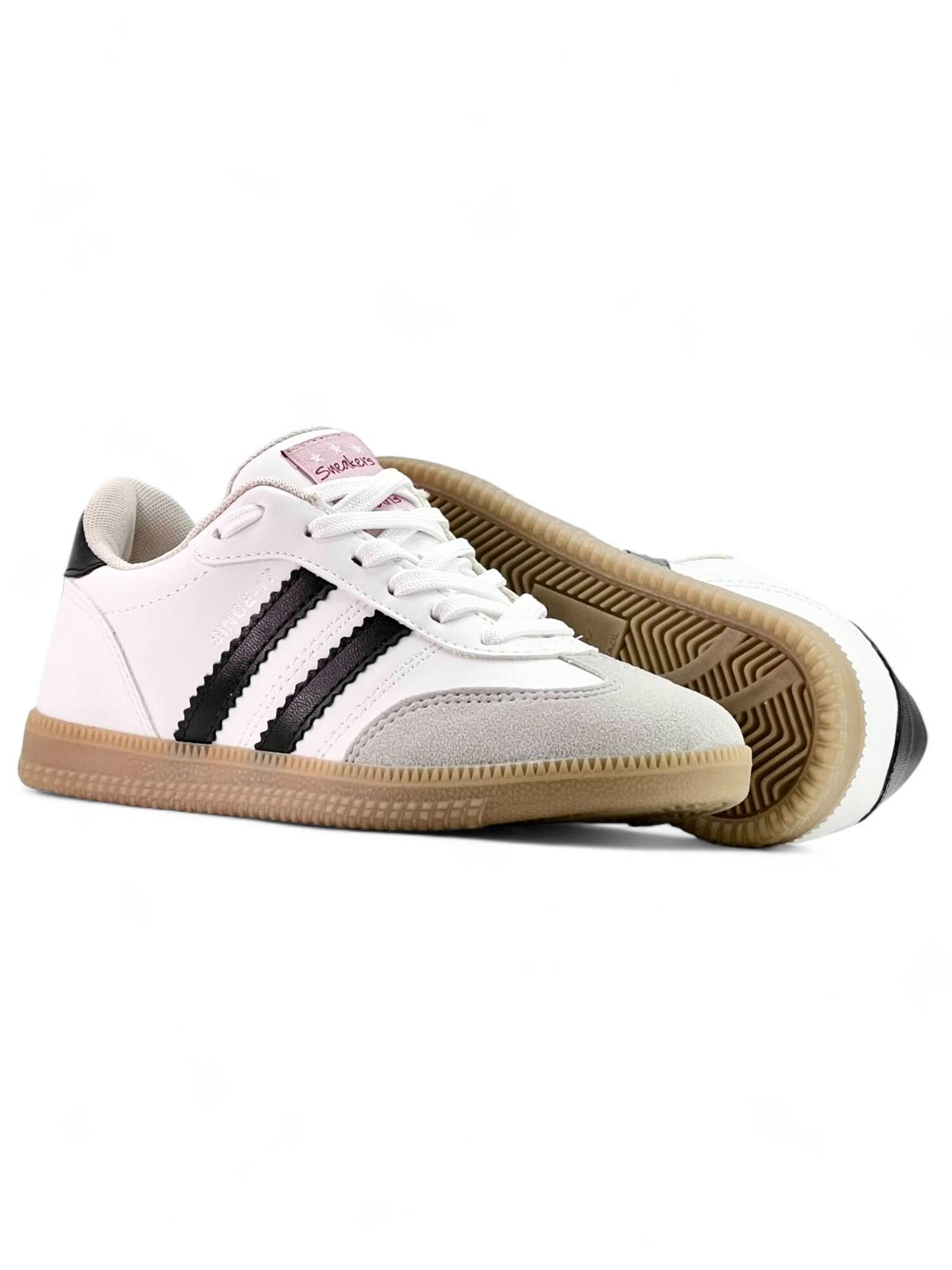 Tênis casual Mini Sua cia Originals 51865- Branco/preto/cz
