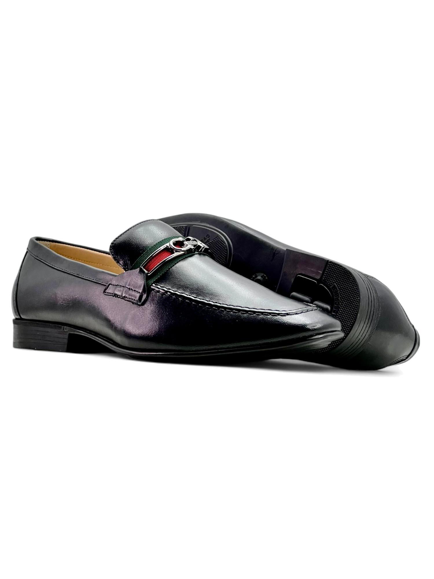 Sapato em couro de carneiro legítimo Air Carter 84855 - Preto