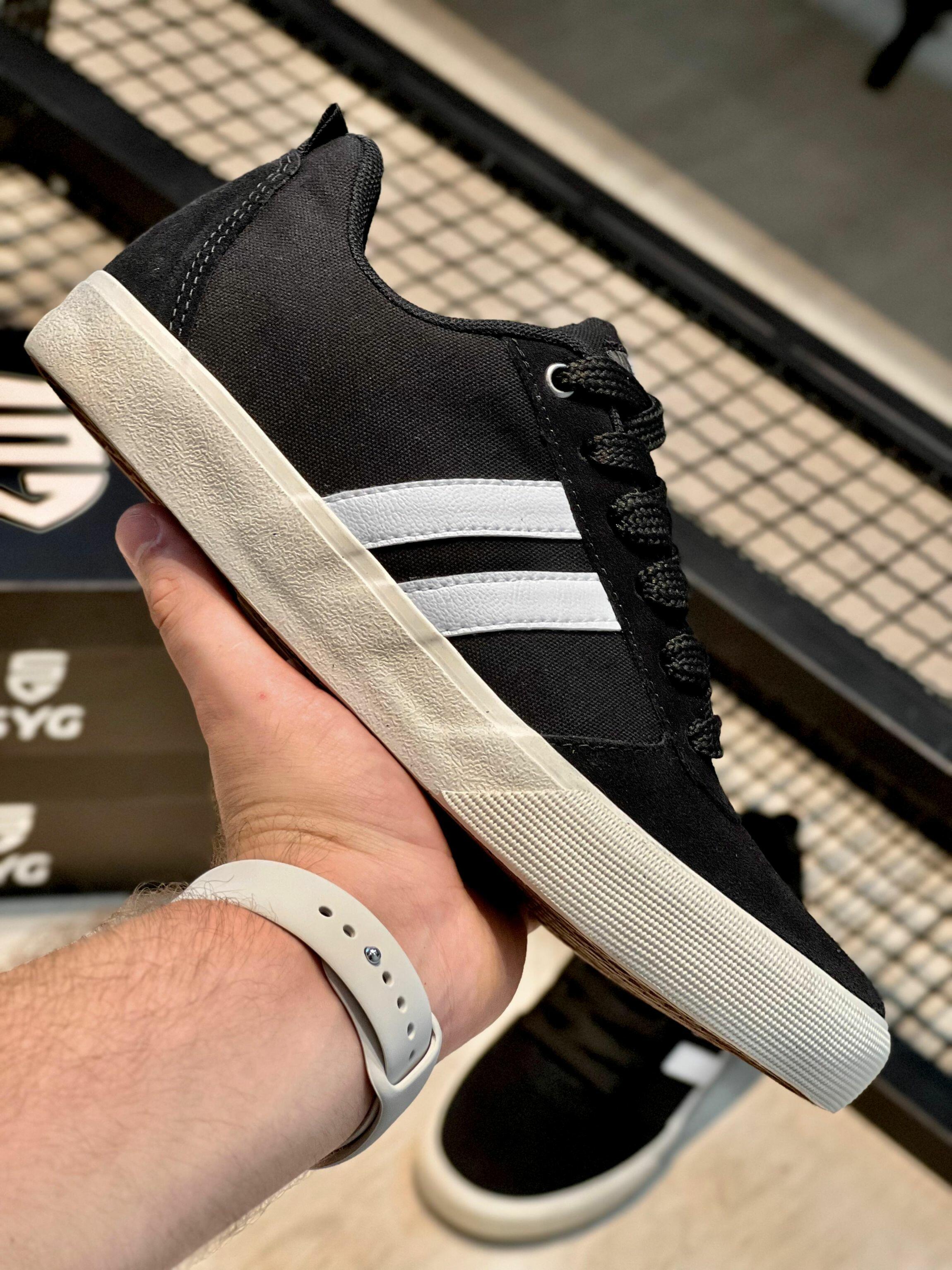 Tênis SYG Ref.4025 Vulcanizado 2 tripes - Preto/off white