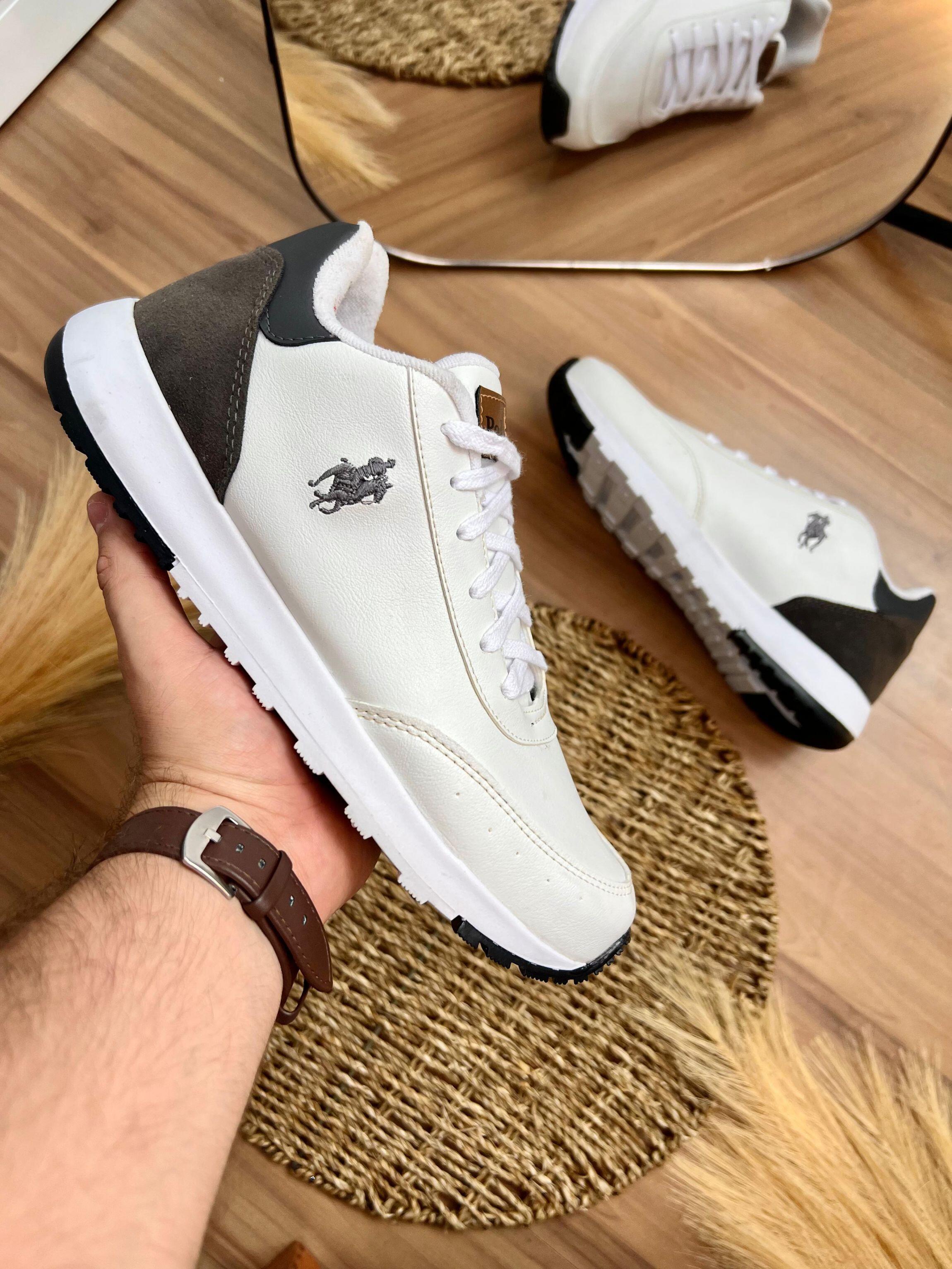 Tênis polo vogue original Ref.LPC91 - Branco/prata