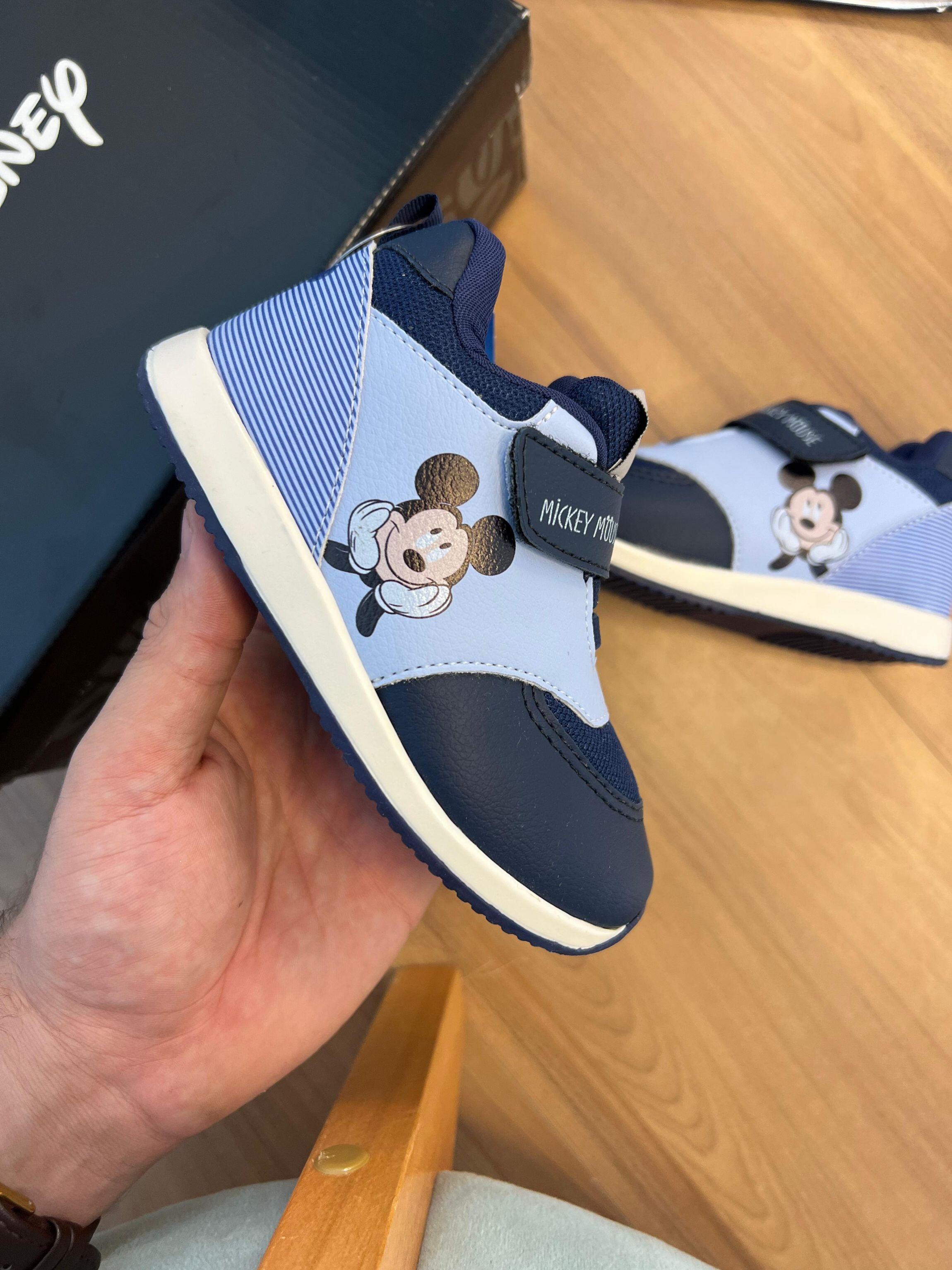 Tênis infantil original Disney Mickey Ref.DMY02DY - Marinho/Azul bebe