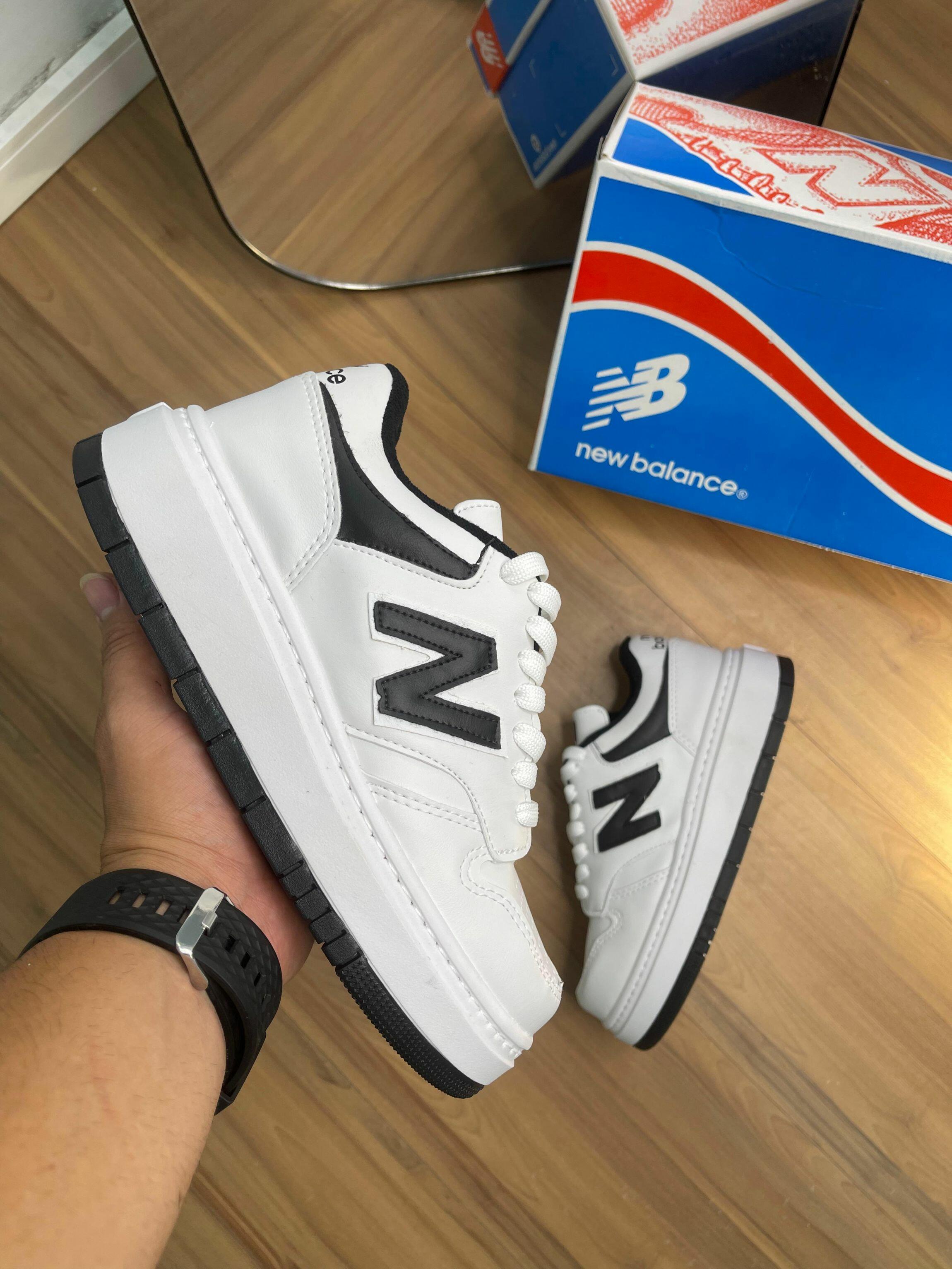 Tênis unissex snekar N B - branco/branco/preto