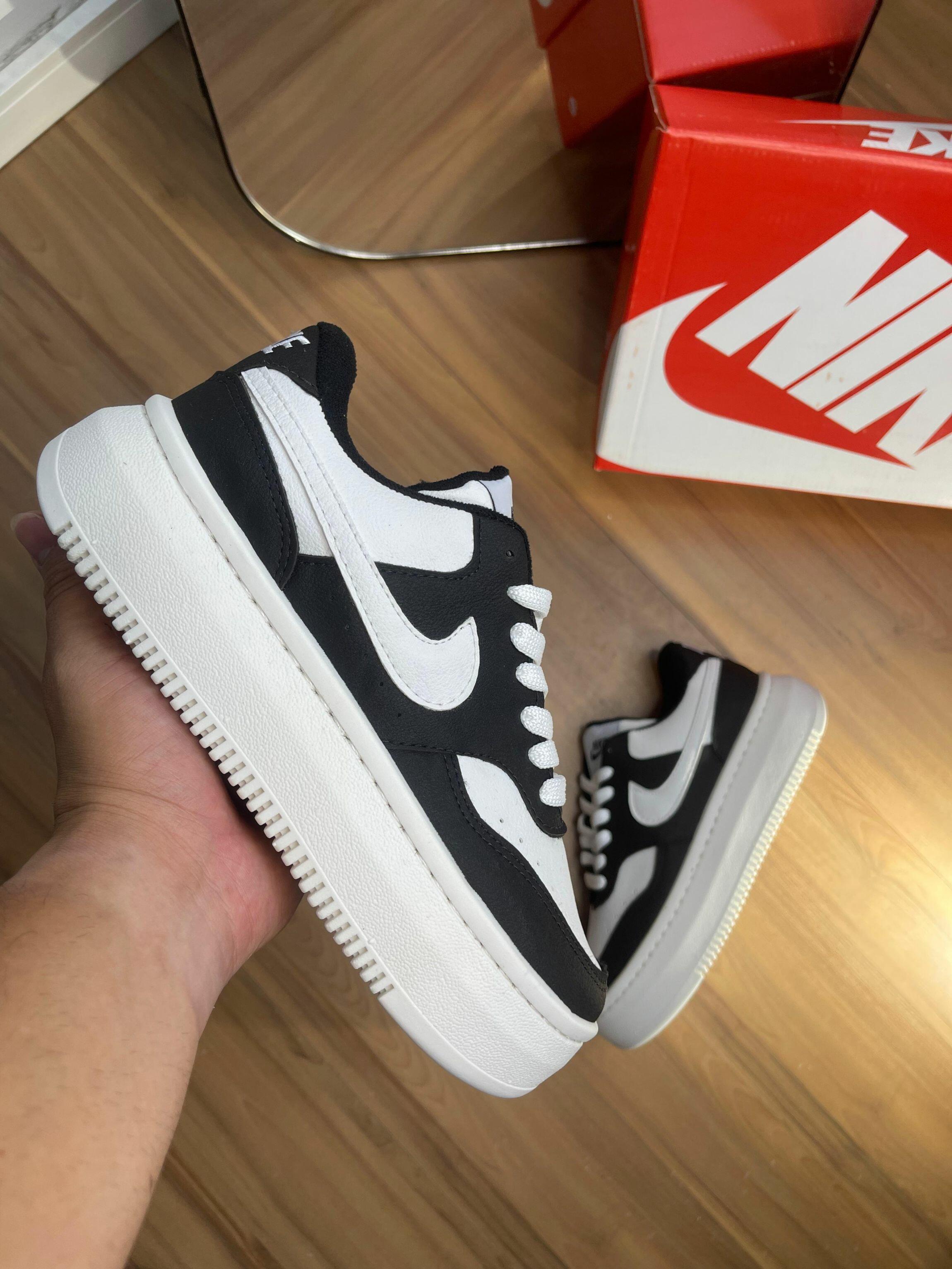 Tênis unissex SNEAKER P1 NK - Preto/preto/branco