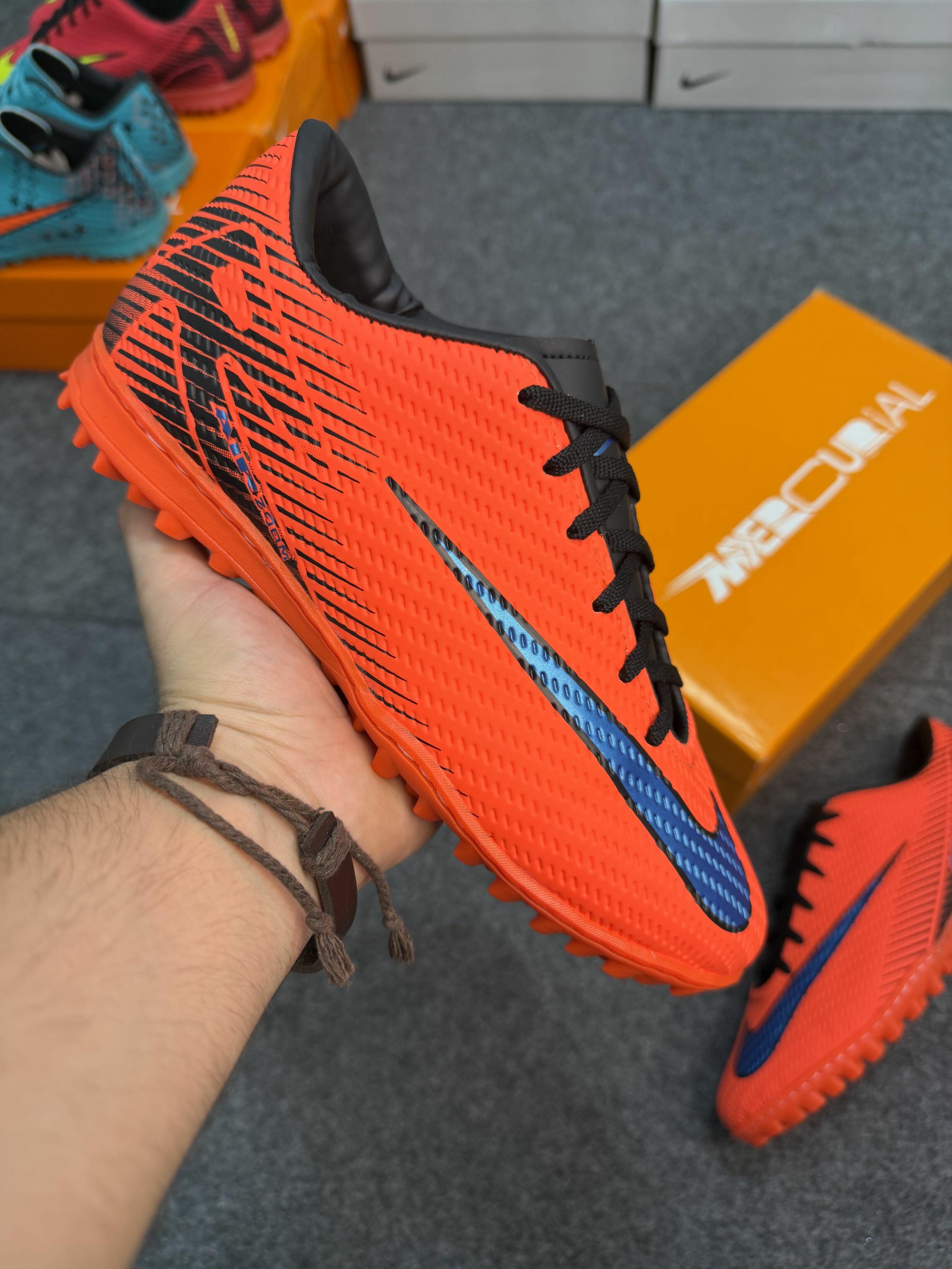 Chuteira society Nk Ref.800 - Laranja/branco