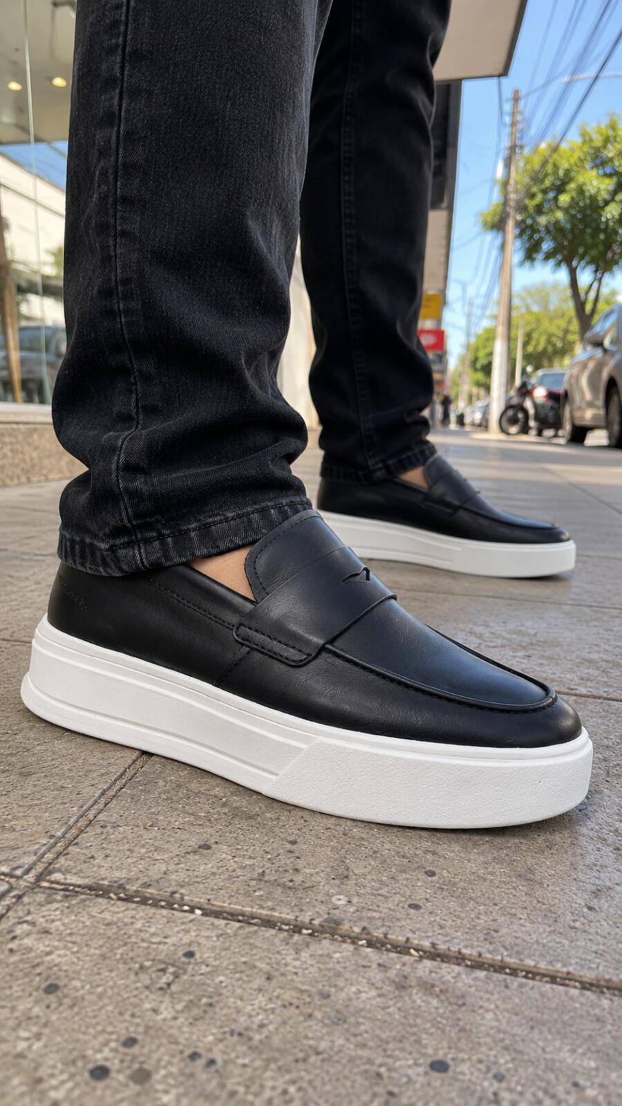 Mocassim Masculino Confort REF:50442 - Preto