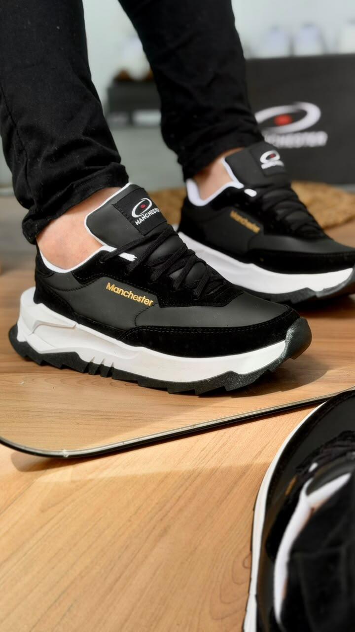 Tênis Casual Manchester Urban Ref.A661 - Preto