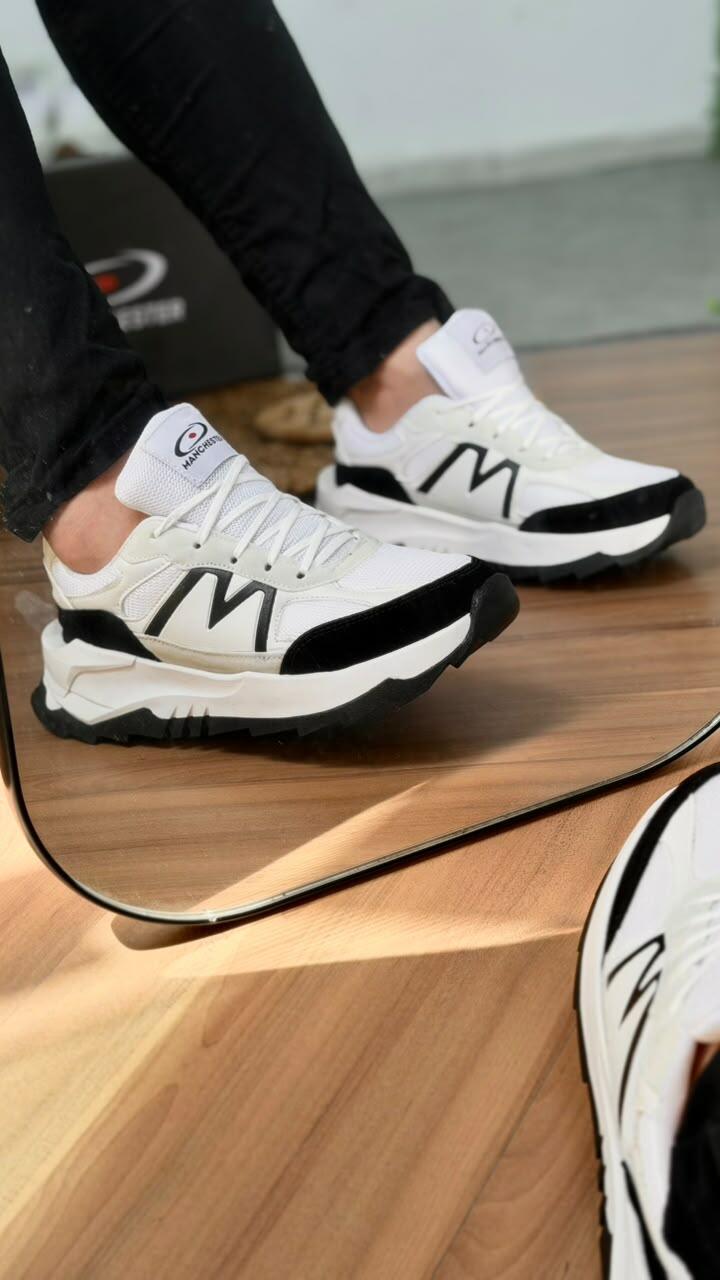 Tênis Casual Manchester Urban Ref.A660 - Branco/preto