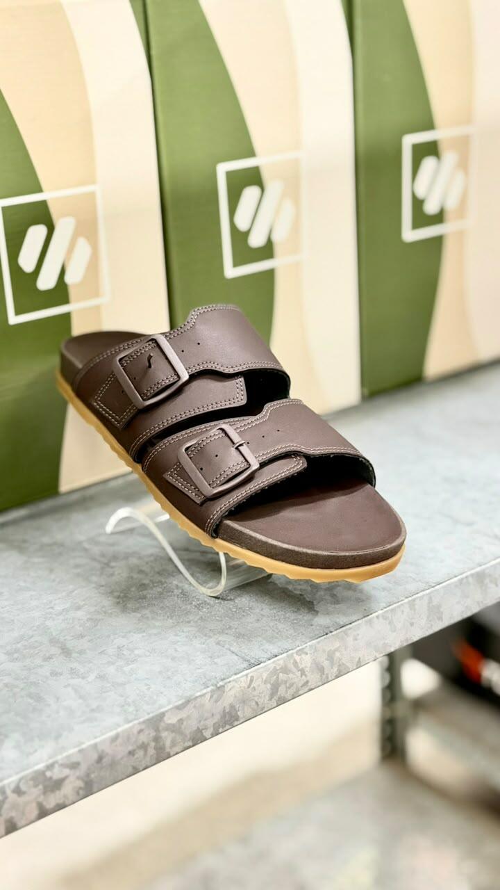 Sandália masculina Birken SB018L - Café