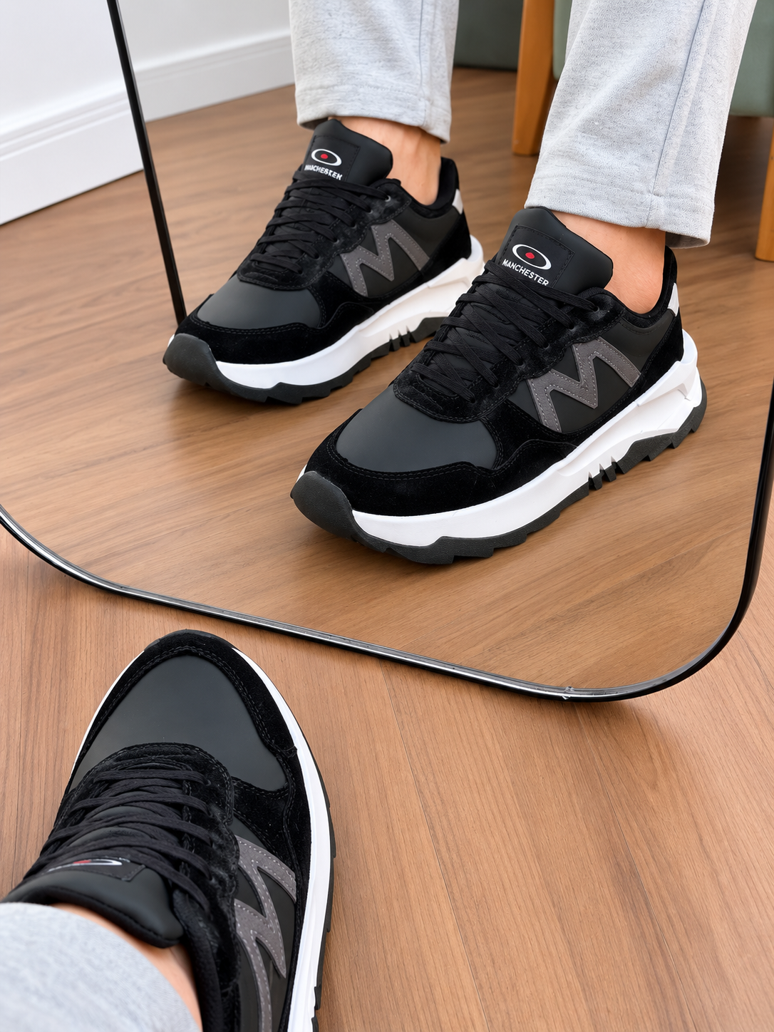 Tênis Casual Manchester Urban Ref.A663 - Preto