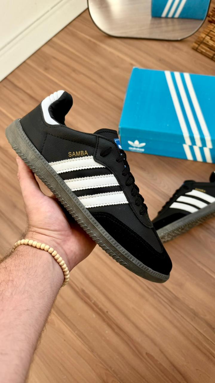 Tênis influencer clássico S A M B A Ref.921 - Preto/preto