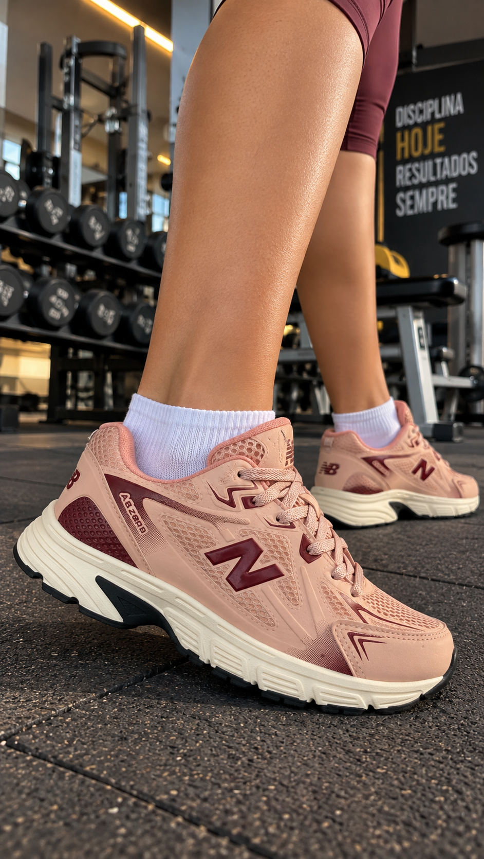 Tênis Sneaker unissex NB 5 3 0 - Marsala